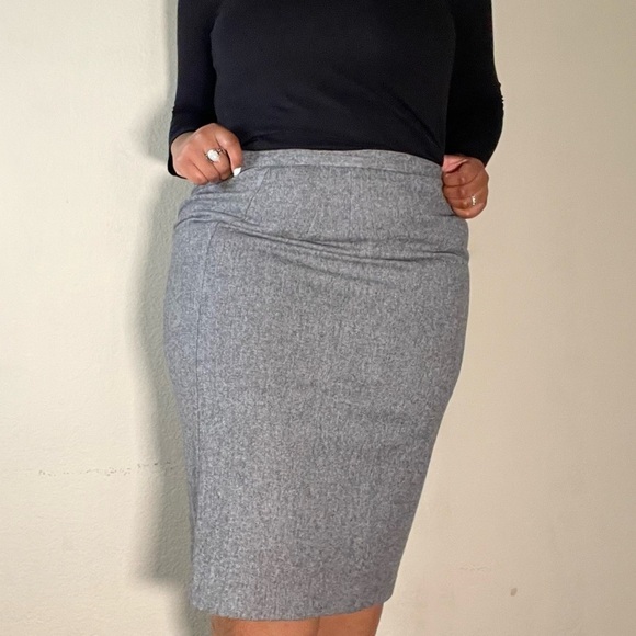 Vintage Ira Joyce Pure 100% Wool Made in USA Midi  Pencil Skirt | Size 16 - Picture 1 of 11